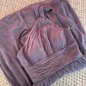 Donna Morgan Lavender Pleated Dress